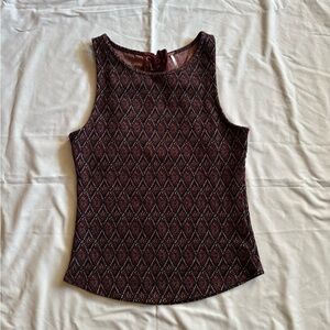 Free people brocade tank with back cutout size M